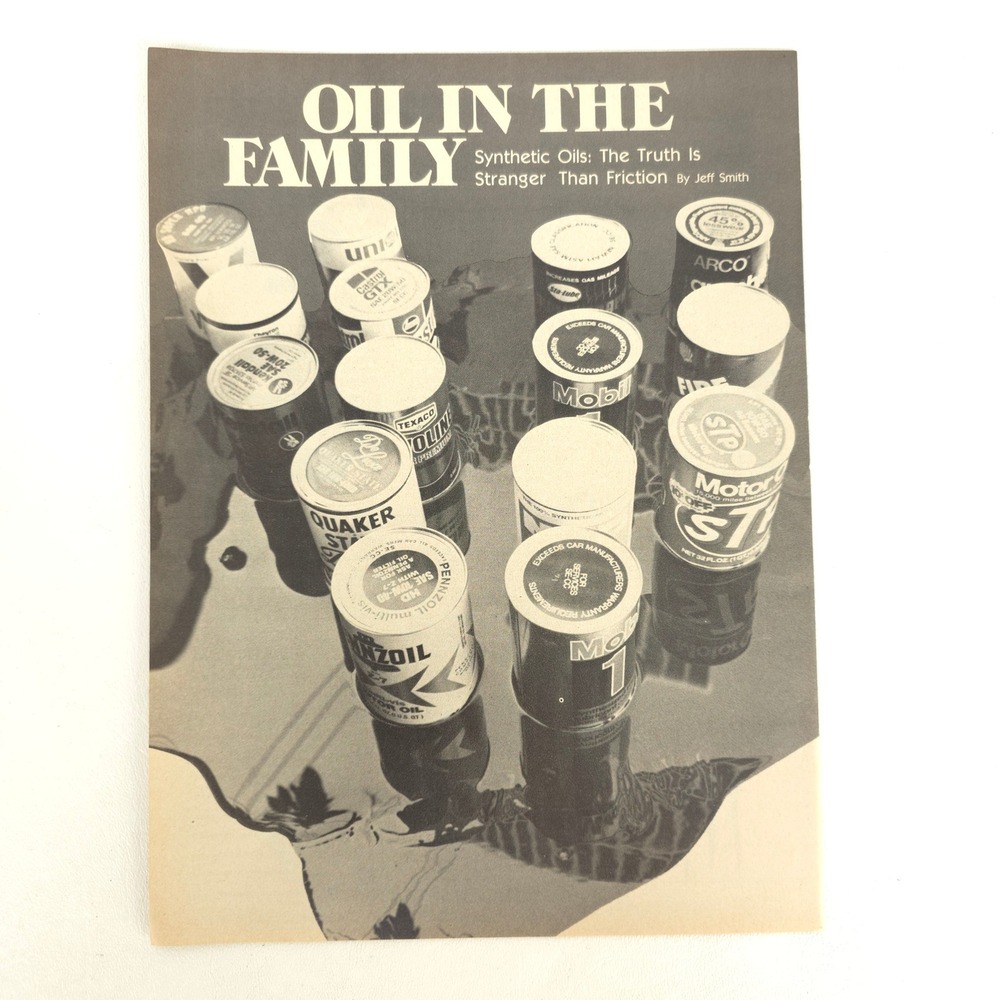 Vintage Motor Oil Brands Print Ad Garage Wall Art Man Cave Decor Advertising